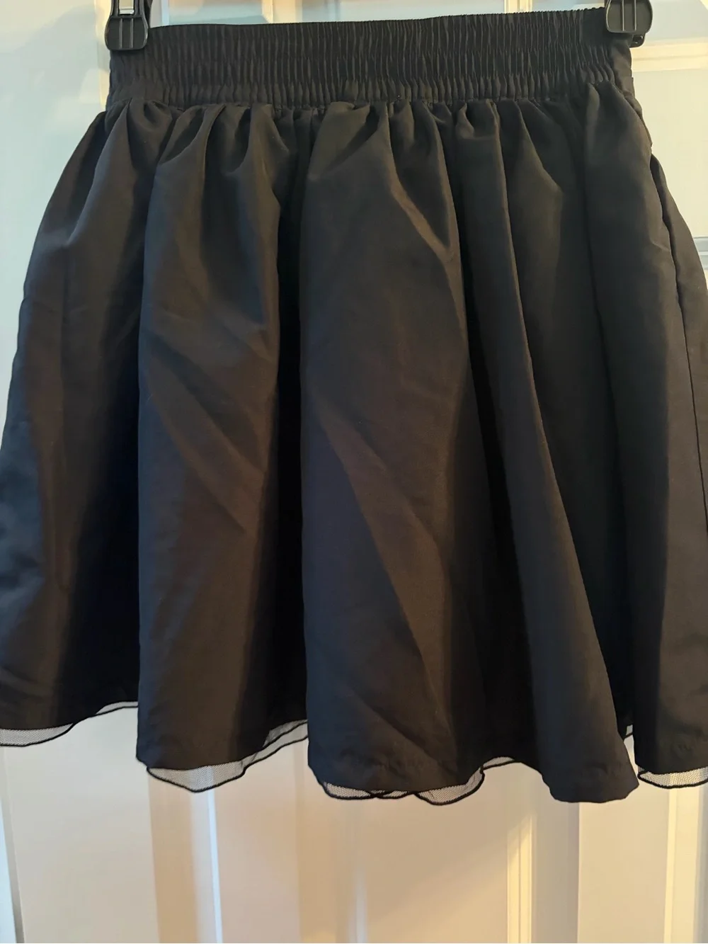 GAP Black Bow-Detail satin  tulle Skirt 7/8